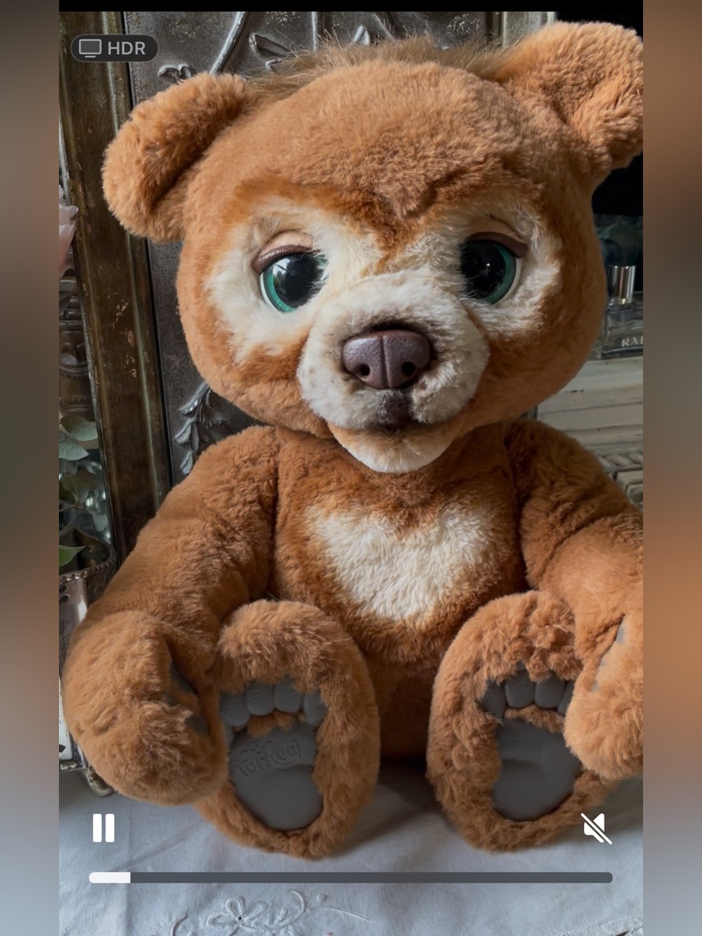 FurReal Friends Cubby The Curious Bear & sleep mode